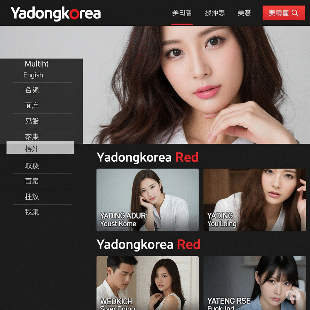 야동코리아의 다국어 인터페이스