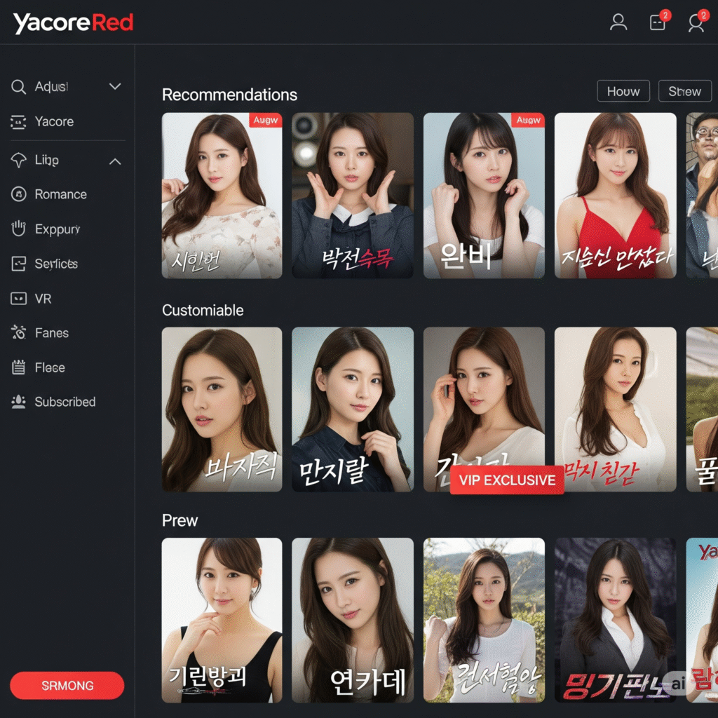 야동코리아의 추천 시스템