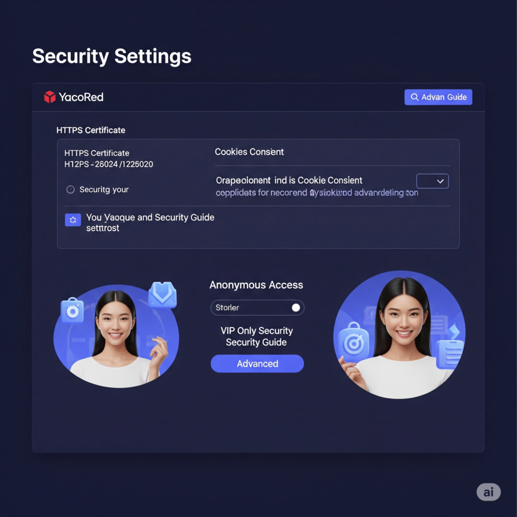 야코레드의 보안 설정
